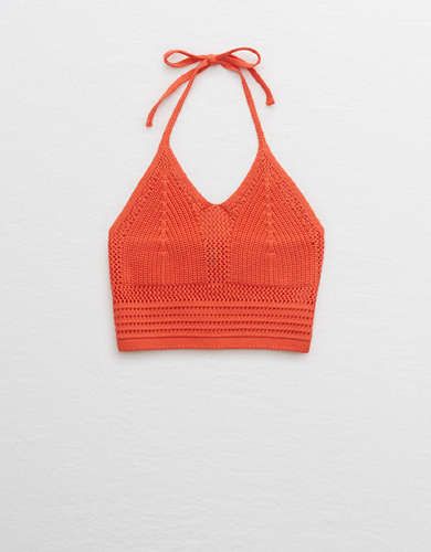 Aerie Crochet Halter Tank | American Eagle Outfitters (US & CA)