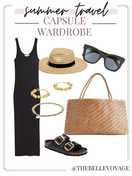 Summer travel outfit | Vacation outfit ideas | Summer packing list | Travel capsule wardrobe 
Midi tank dress

#LTKtravel #LTKSeasonal #LTKstyletip