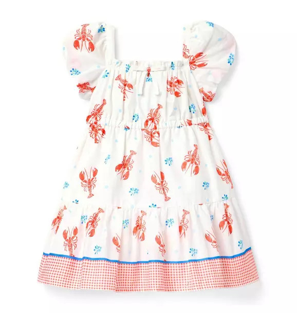 Lobster Border Print Dress | Janie and Jack