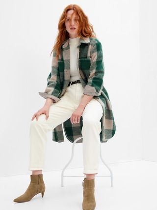 Oversized Wool-Blend Shirt Jacket | Gap (US)