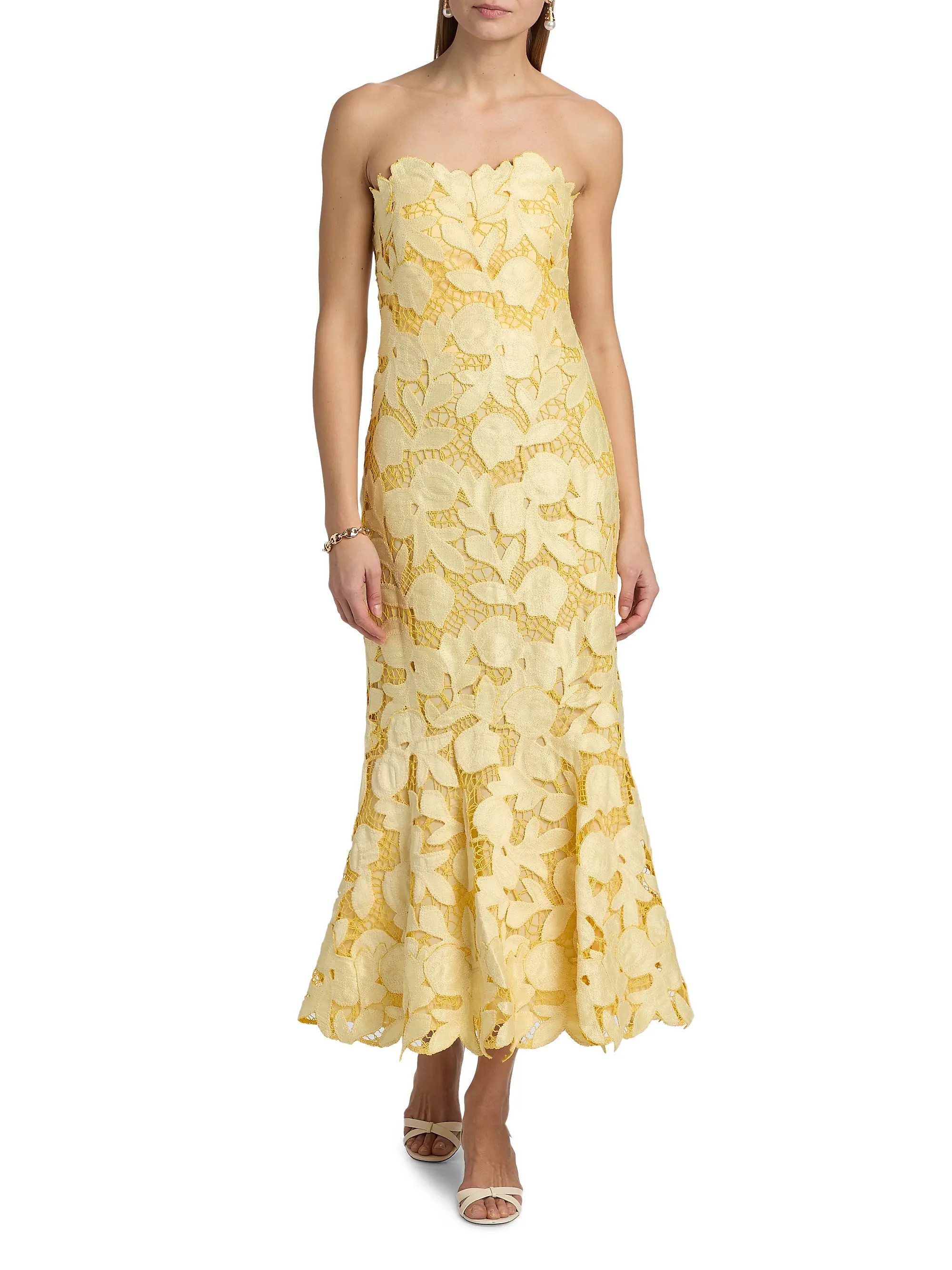 Valletta Strapless Midi-Dress | Saks Fifth Avenue