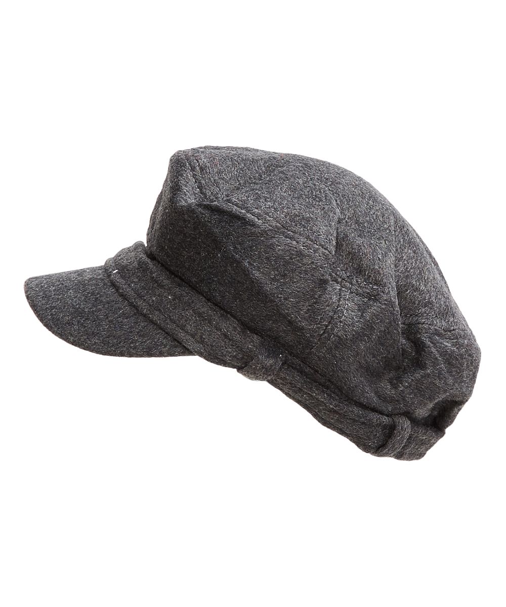 Dark Gray Newsboy Cap | zulily