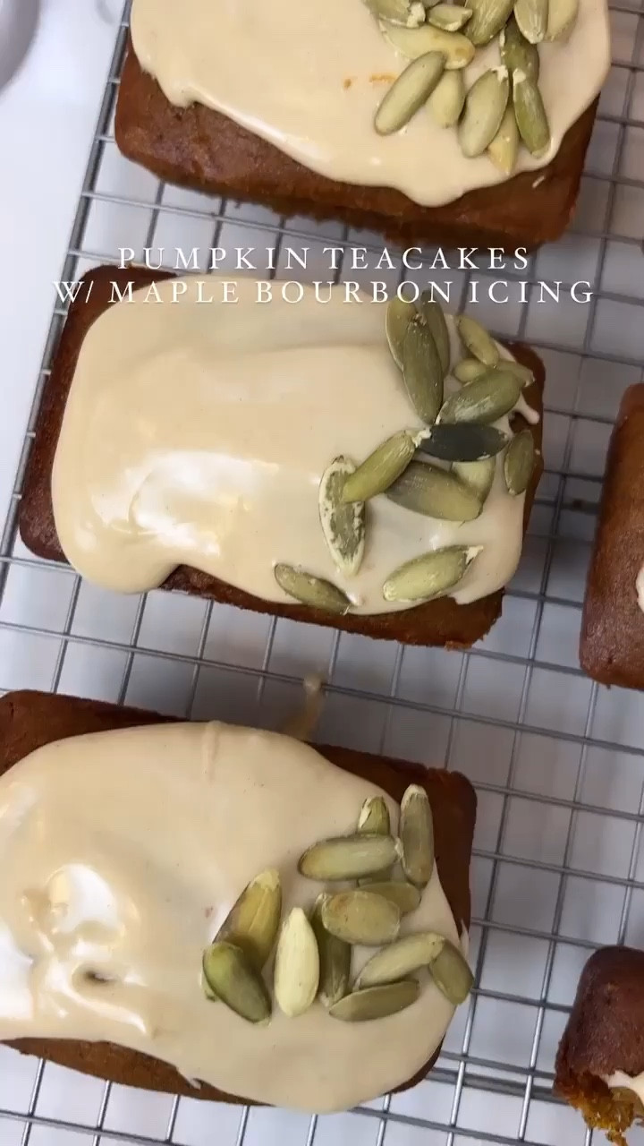 Bake my pumpkin teacakes with maple bourbon frosting :) #ltkhome #ltkbaking #kitchenhacks #kitchentools 

#LTKHalloween #LTKCon #LTKSeasonal