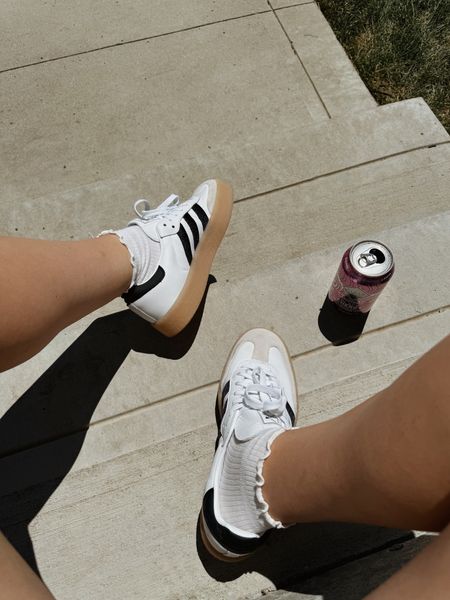 My go to cute Amazon crew socks and white sneakers this summer ☀️

#LTKStyleTip #LTKShoeCrush #LTKFindsUnder100