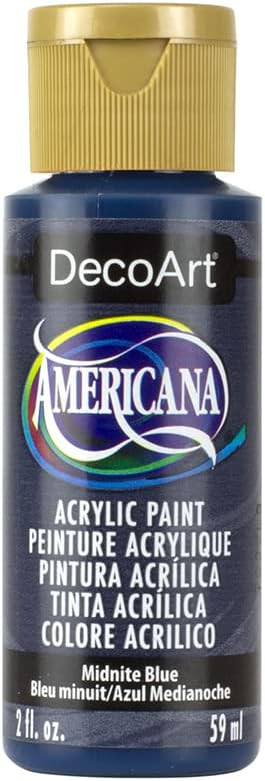 DecoArt Americana Acrylic Paint, 2-Ounce, Midnight Blue | Amazon (US)