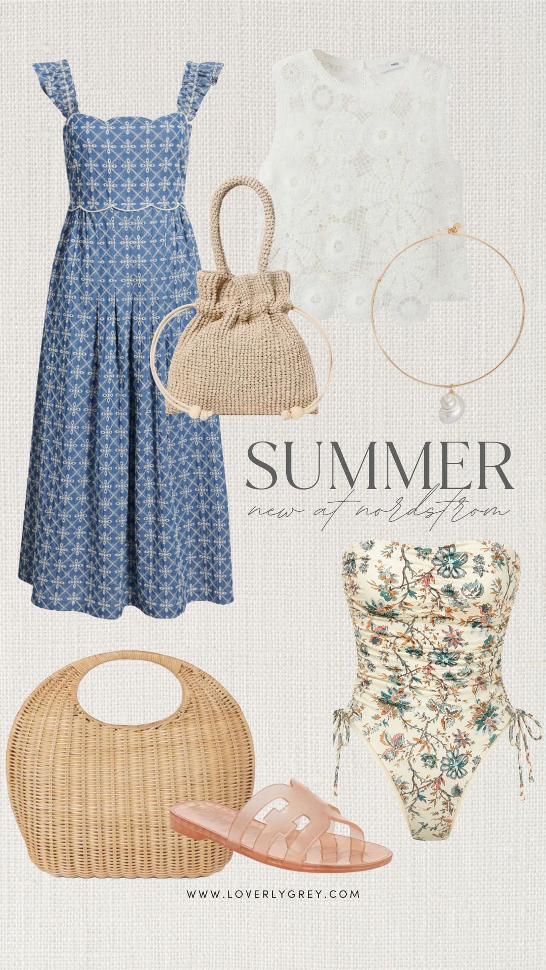 The prettiest coastal-inspired Nordstrom finds to effortlessly upgrade your warm-weather look! Grab these textured woven bags and chic jelly slides before they sell out for the season. Loverly grey, Nordstrom style, beach vacation style, wicker tote bag, crochet top 

 #LTKgrwm #LTKootd #LTKSeasonal