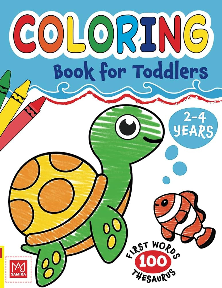 Coloring Book for Toddlers 2-4 years: Cute Animals and Simple Pictures To Learn and Color | Amazon (US)