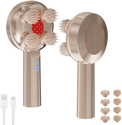 COMFIER Handheld Scalp Massager Hair Growth,Cordless Hair Head Massager with 3 Modes & 8 Silicone... | Amazon (US)