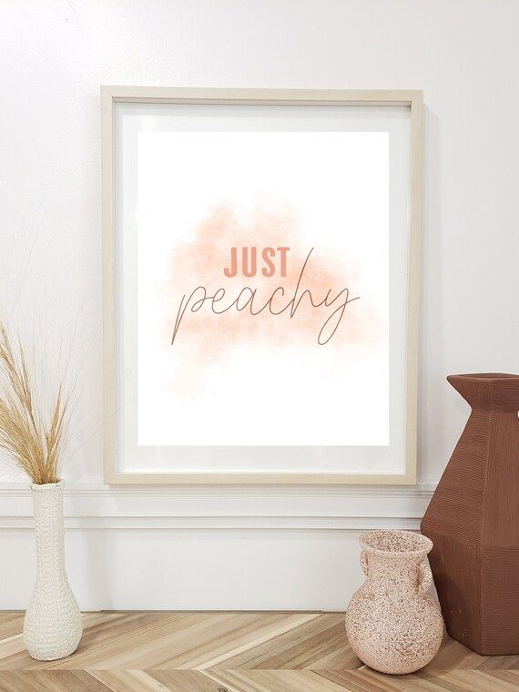 Digital Download Fall 2021 Art Printable Wall Art Peachy Peach | Etsy | Etsy (US)