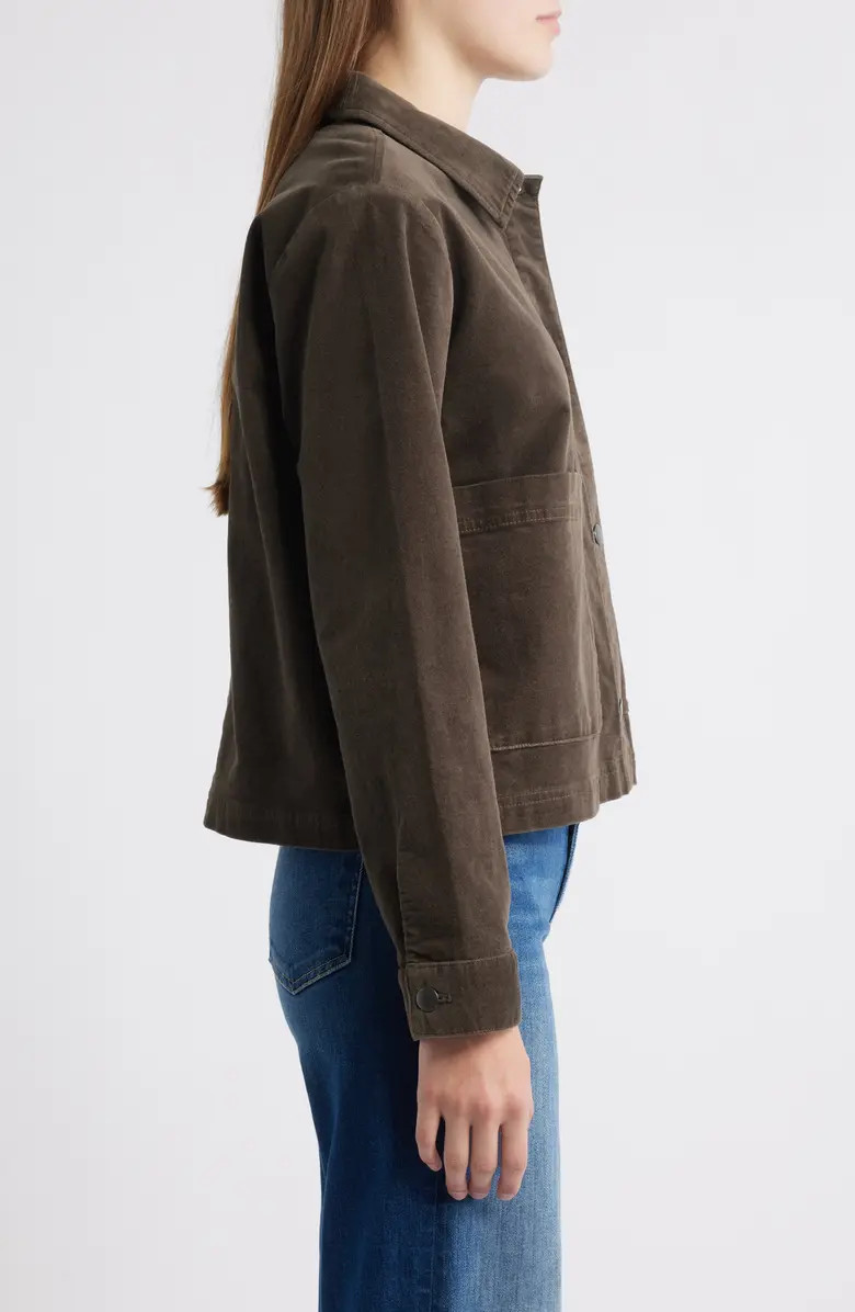 Eileen Fisher Classic Collar Velveteen Jacket | Nordstromrack | Nordstrom Rack