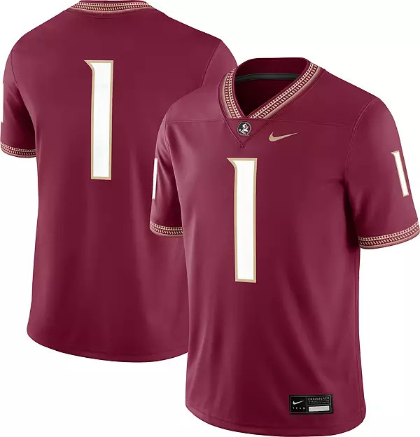 Nike Men's Florida State Seminoles #1 Garnet Dri-FIT Replica Football Game Jersey | Dick's Sporti... | Dick's Sporting Goods