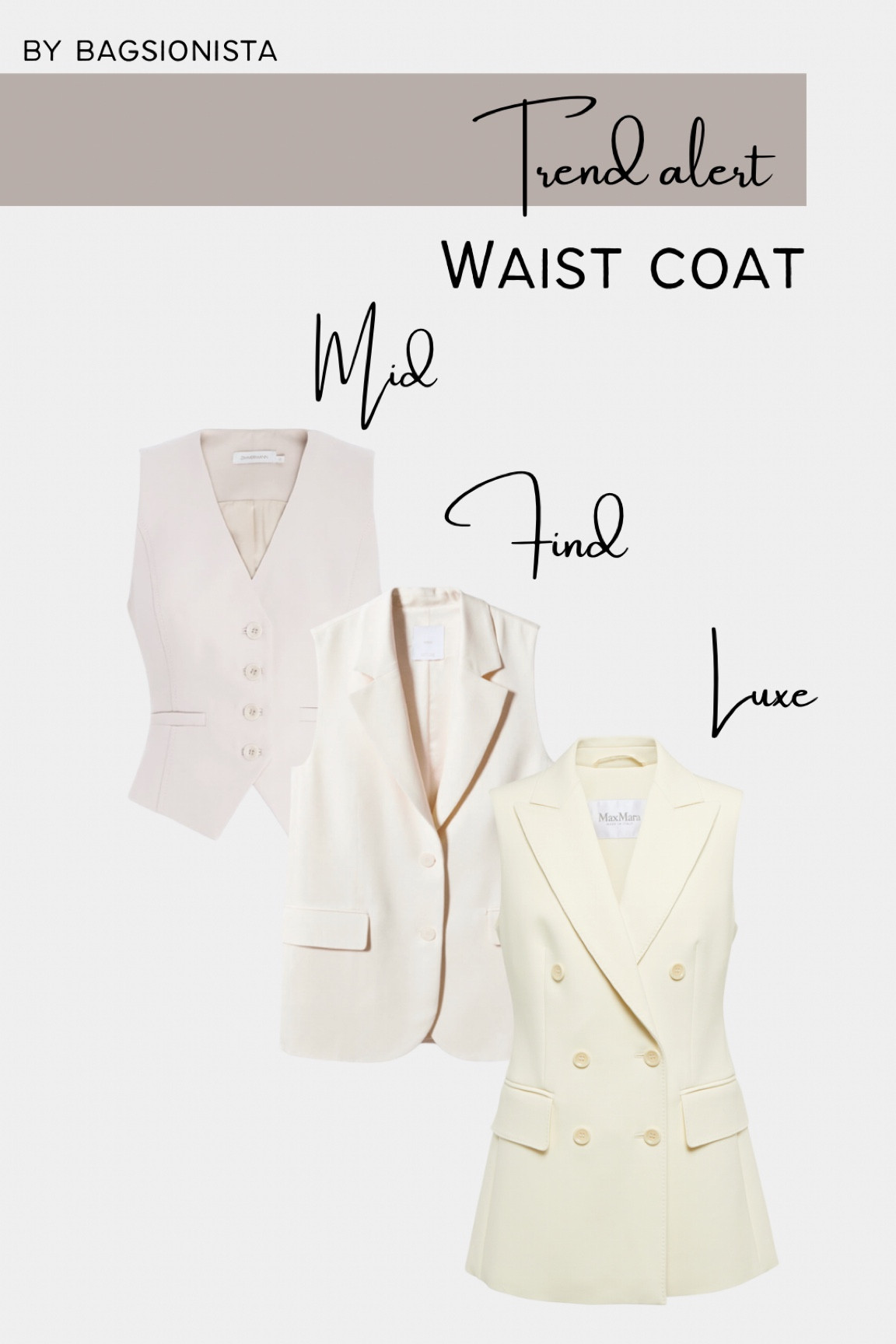 The most elegant trend this spring. A waist coat is a must. Easy to style and very chic 🤍 #waistcoat #classylady #eleganttrend

#LTKstyletip #LTKSeasonal #LTKworkwear