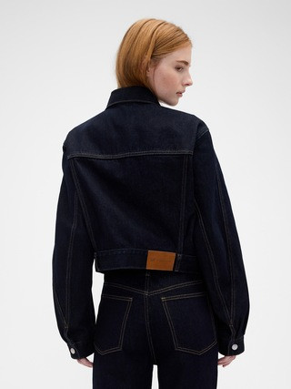 Gap × Victoria Beckham Relaxed Crop Denim Jacket | Gap (CA)