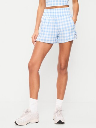 Extra High-Waisted Crinkle Run Shorts -- 3-inch inseam | Old Navy (US)
