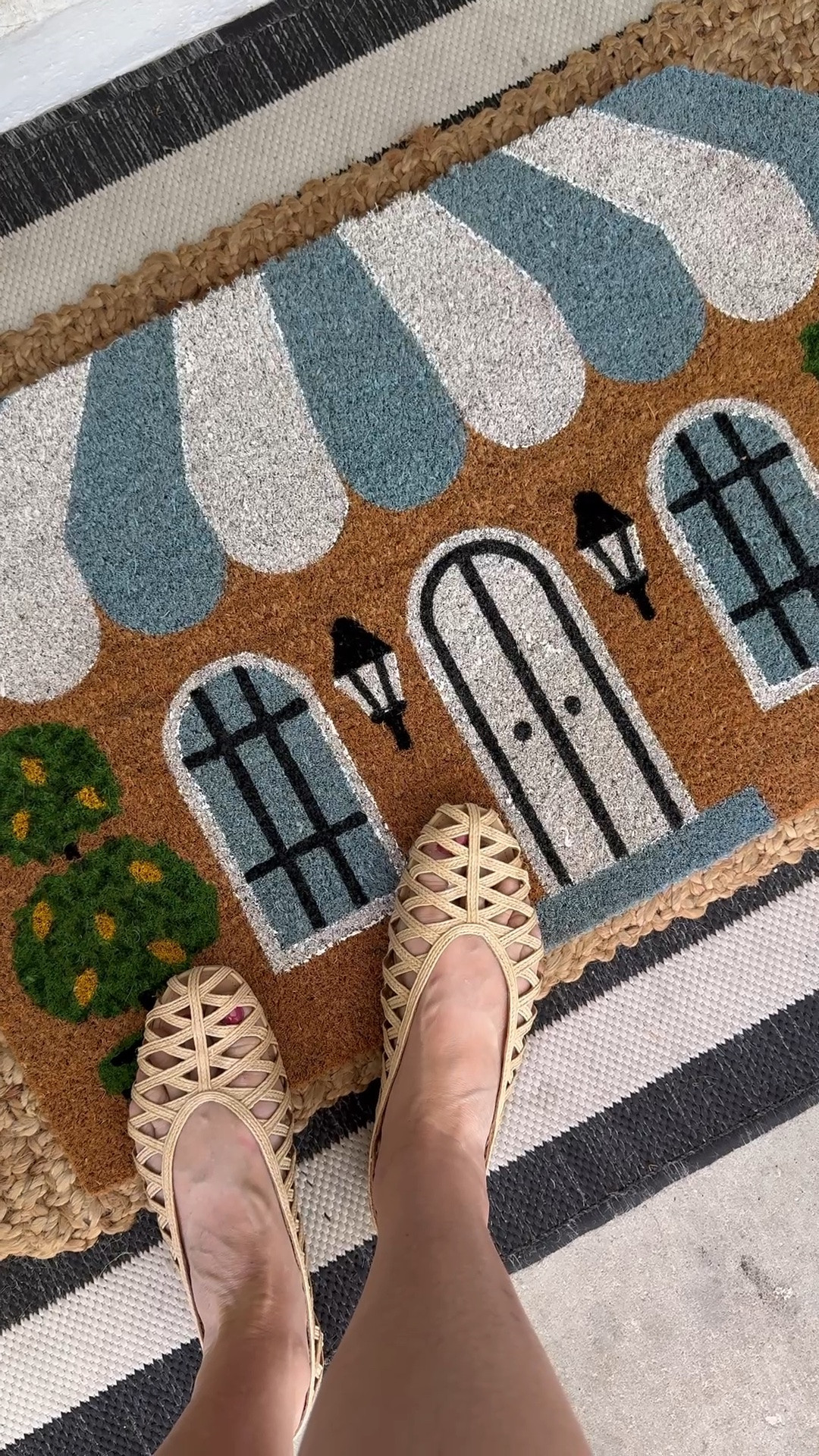 Love this doormat and these summer ballet flats ￼

#LTKdayinmylife #LTKHome #LTKSeasonal