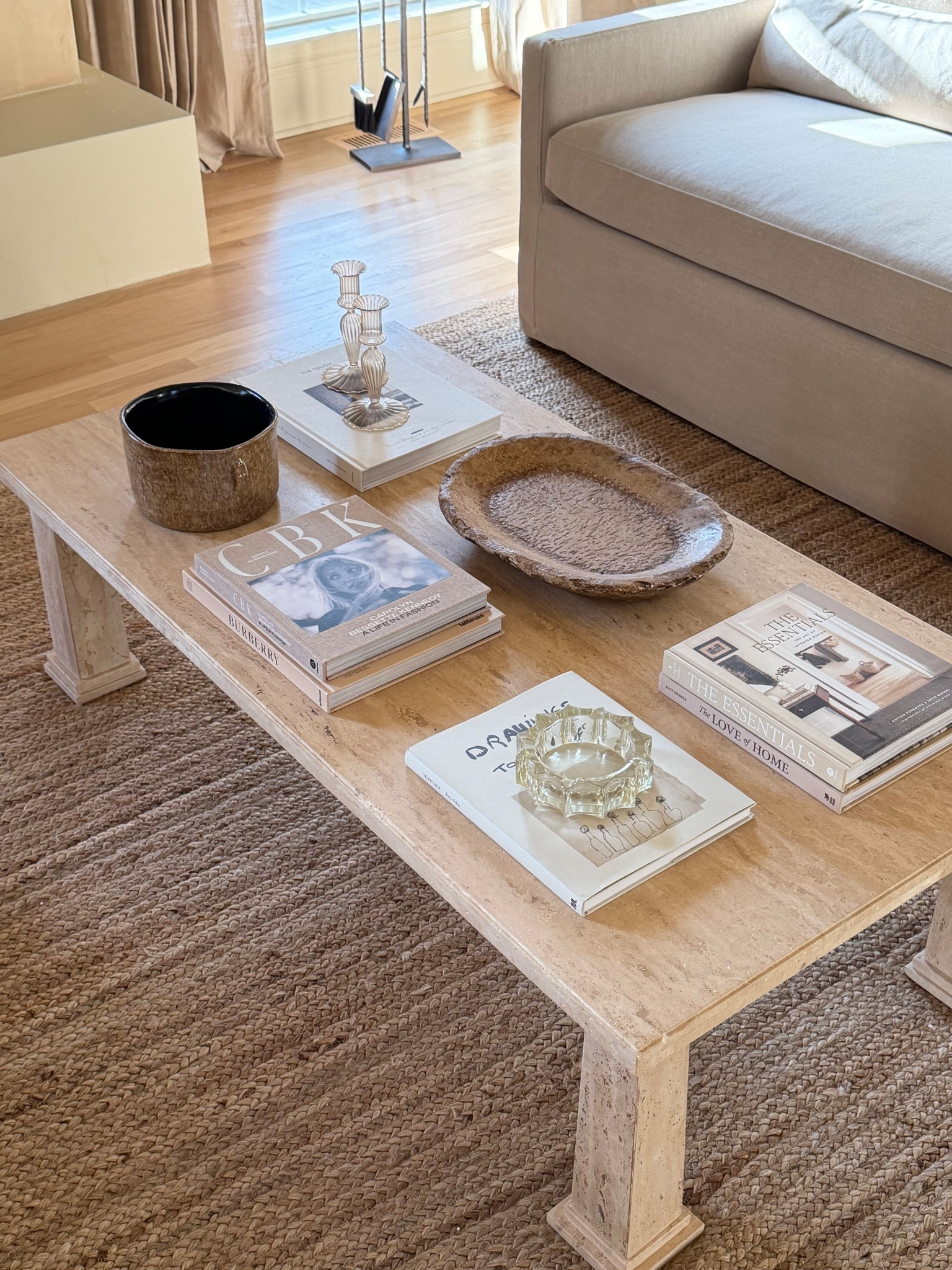 Travertine coffee table of my dreams!!! 

#LTKSeasonal #LTKSaleAlert #LTKHome