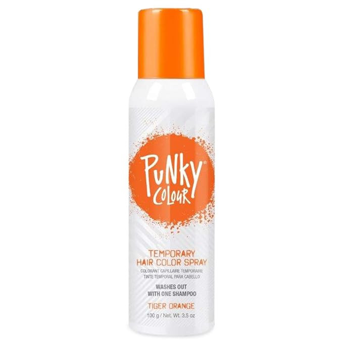Punky Temporary Hair Color Spray, Tiger Orange, Non-Sticky, Non-Damaging Hair Dye Instant Vivid H... | Amazon (US)