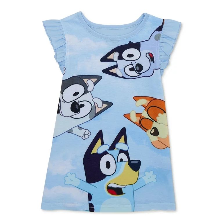 Bluey Toddler Girls Pajama Nightgown, Sizes 2T-5T | Walmart (US)