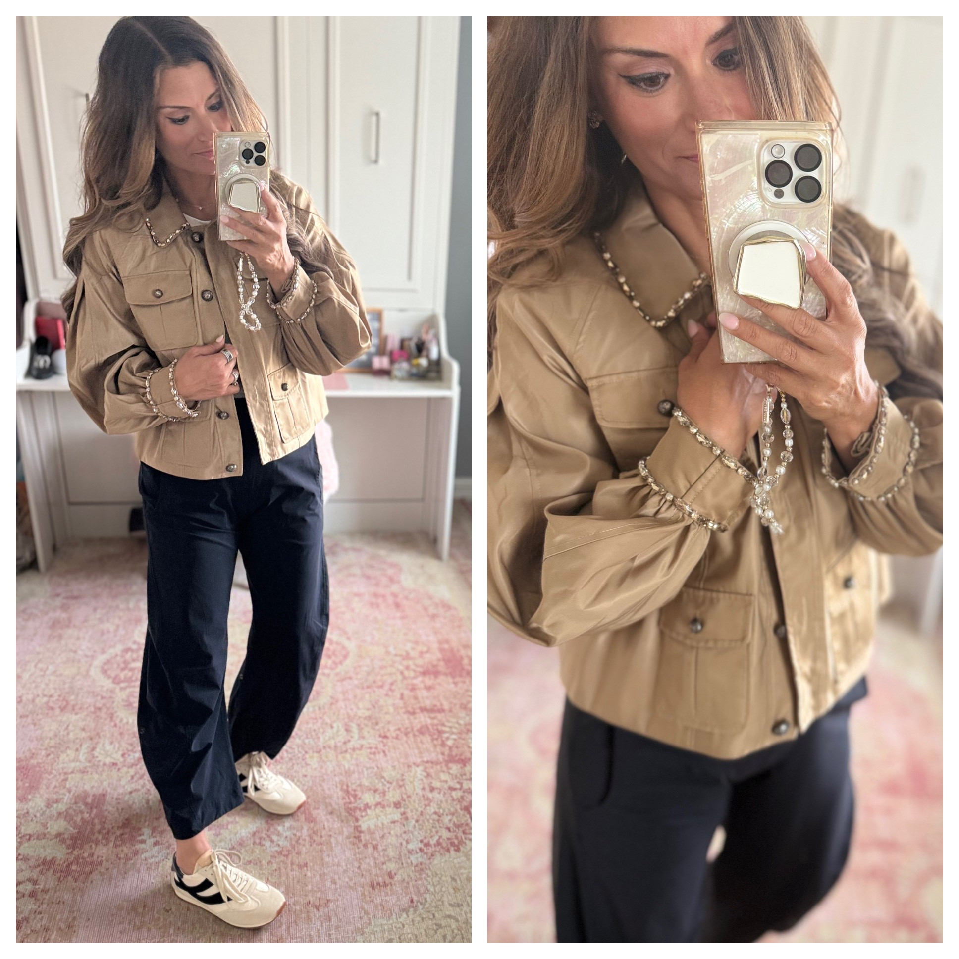 Rhinestone jacket for fall