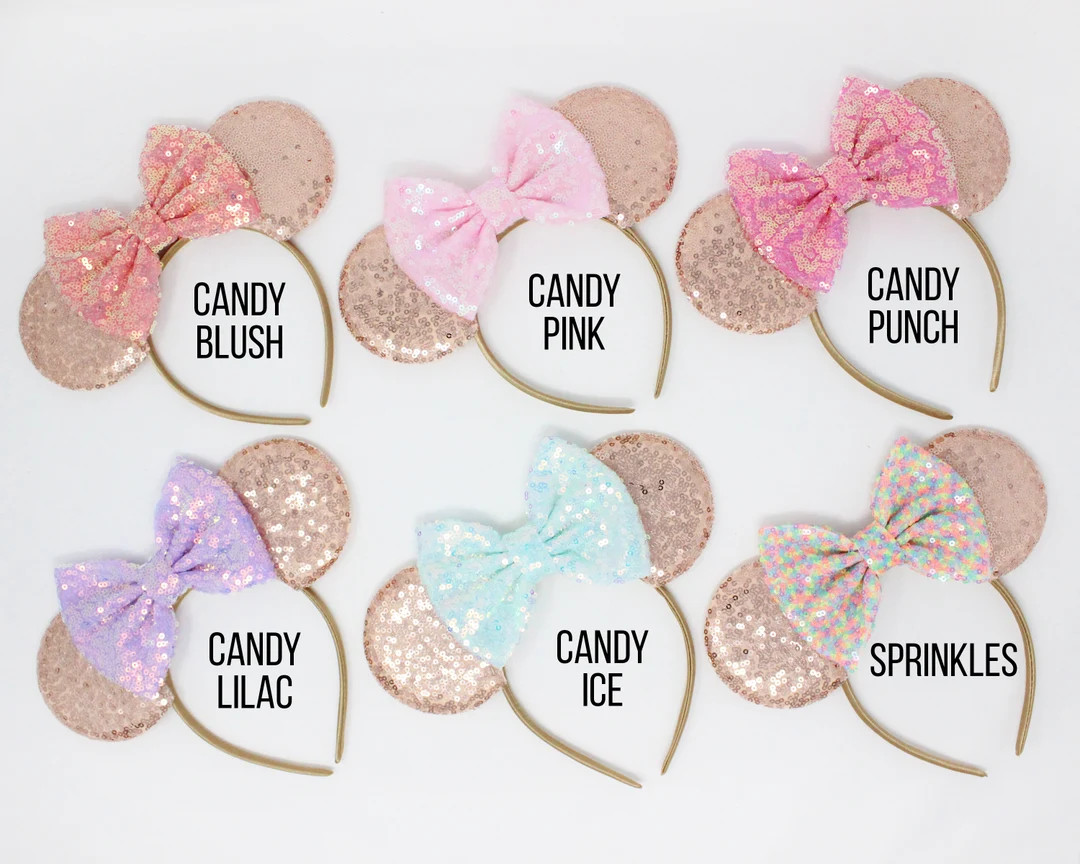 Rose Gold Mouse ears One Size | Mouse ears | Mouse headband | Party ears | Rose Gold Mouse ears |... | Etsy (US)