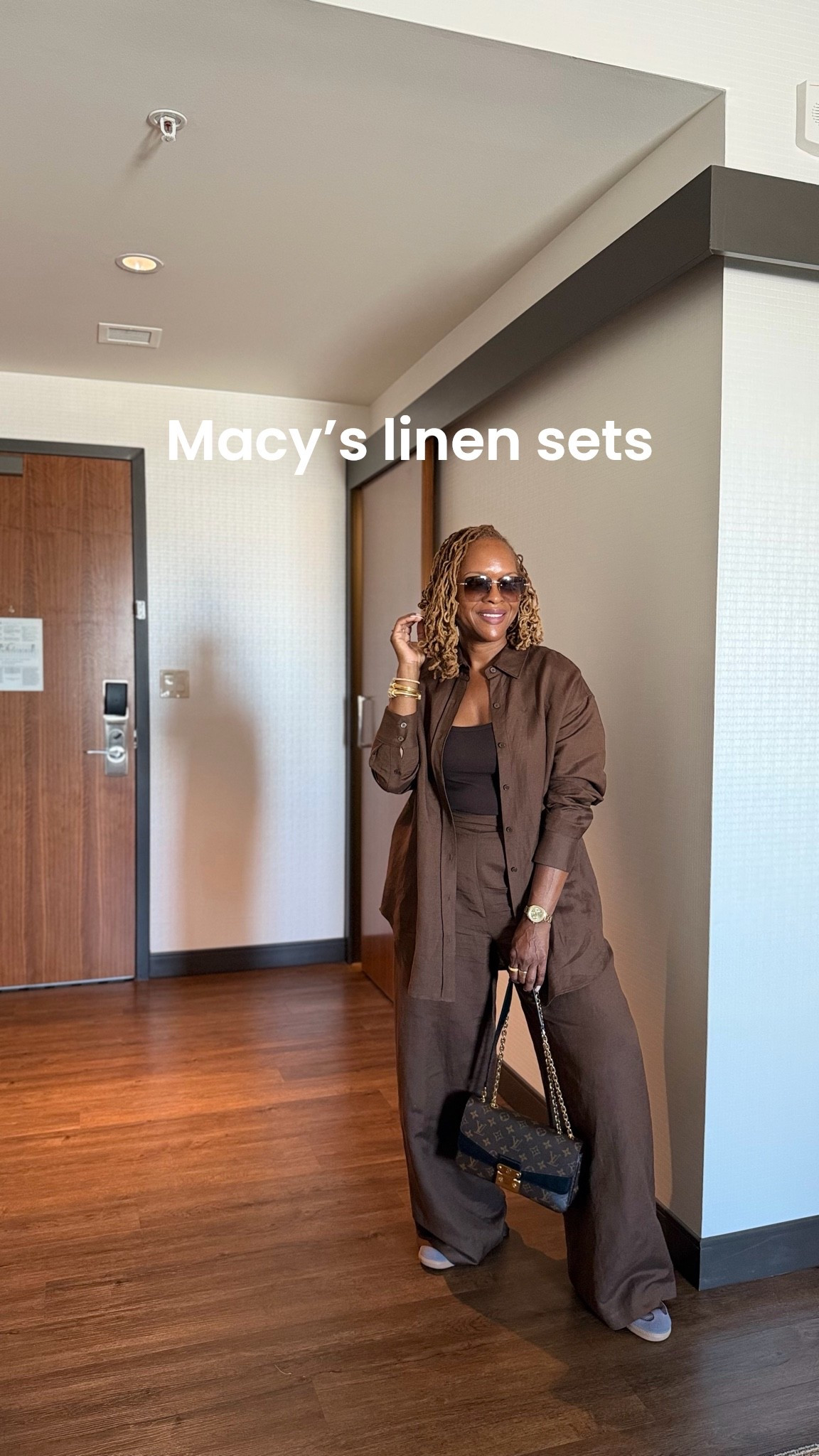 Macy’s brown linen pull on pants and boyfriend shirt for summer casual dinner, brunch, movie night and any occasion

#LTKdayinmylife #LTKootd #LTKmomlife