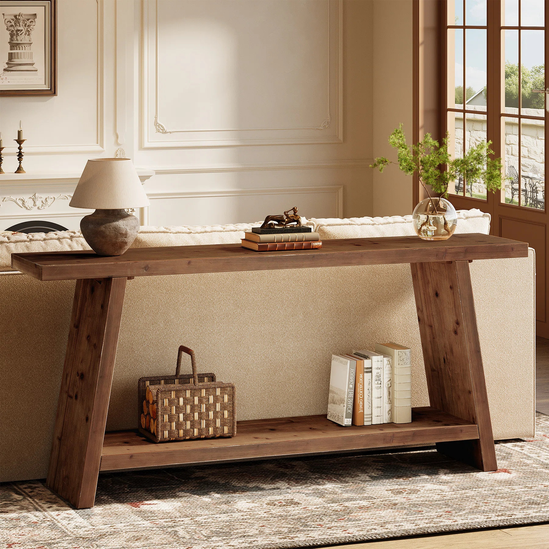 70.9-inch Soild Wood Console Table | Wayfair North America