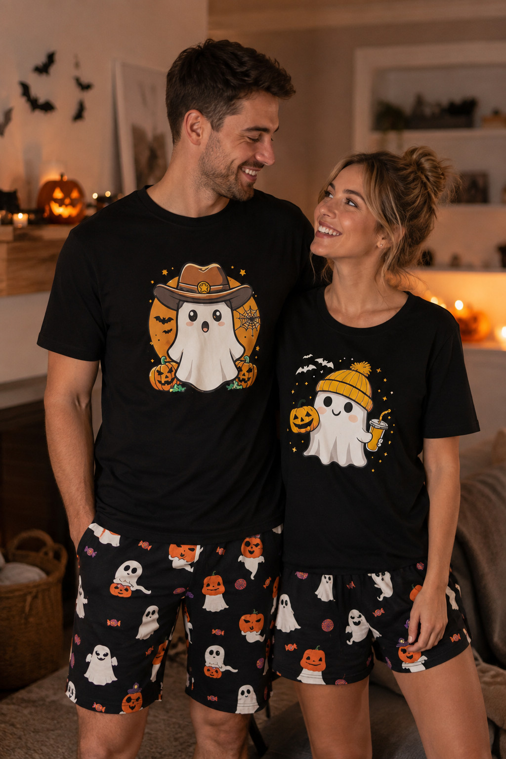 Matching Halloween PJs for couples are officially one of my favorite Amazon finds. 🧡👻 These black ghost graphic tops with coordinating Halloween print shorts are playful without looking too costume-y. Such a cute idea for Halloween movie night, pumpkin carving, couples photos, Halloween morning, or just having a cozy spooky-season night at home together.
#CouplesHalloweenPajamas #MatchingPajamas #HalloweenPJs #AmazonHalloween #CouplesHalloween #HalloweenCoupleOutfit #MatchingCouplePajamas #SpookySeason #HalloweenNight #AmazonFinds #CozyCoupleStyle #HalloweenIdeas 

 #LTKootd #LTKSeasonal #LTKU