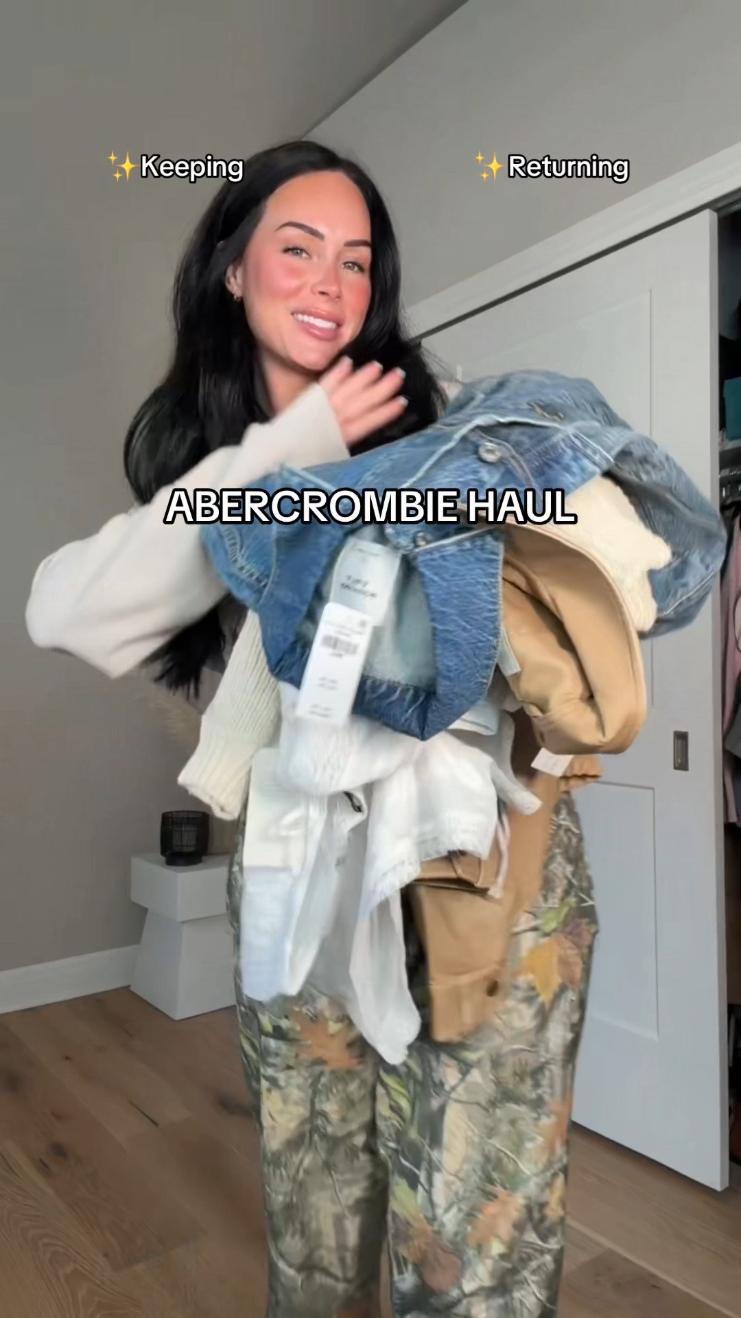 Abercrombie try on haul ✨ keep or return?!? I will have these on my LTK.

My sizing 5’7, 145lbs, 32dd
I’m wearing size smalls, size medium white shorts (need a size small) 