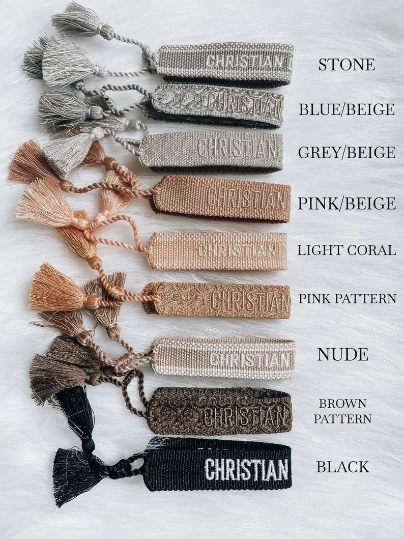 Christian Woven Embroidered Bracelet | Etsy (US)