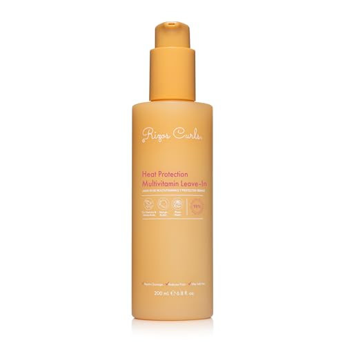 Rizos Curls Heat Protection Multivitamin Leave-In, Protects Up to 450°F, Reduces Frizz, Repairs Hair with Vitamins & Amino Acids, Adds Natural Shine | Amazon (US)