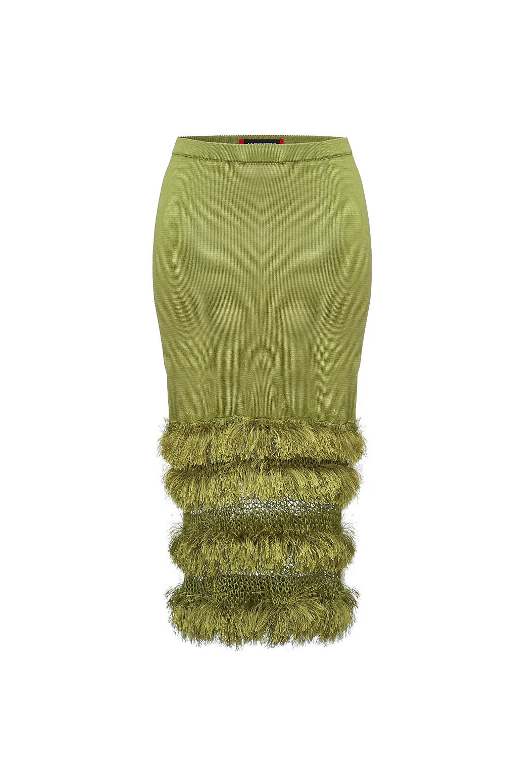 Green Knit Skirt | Wolf & Badger (US)