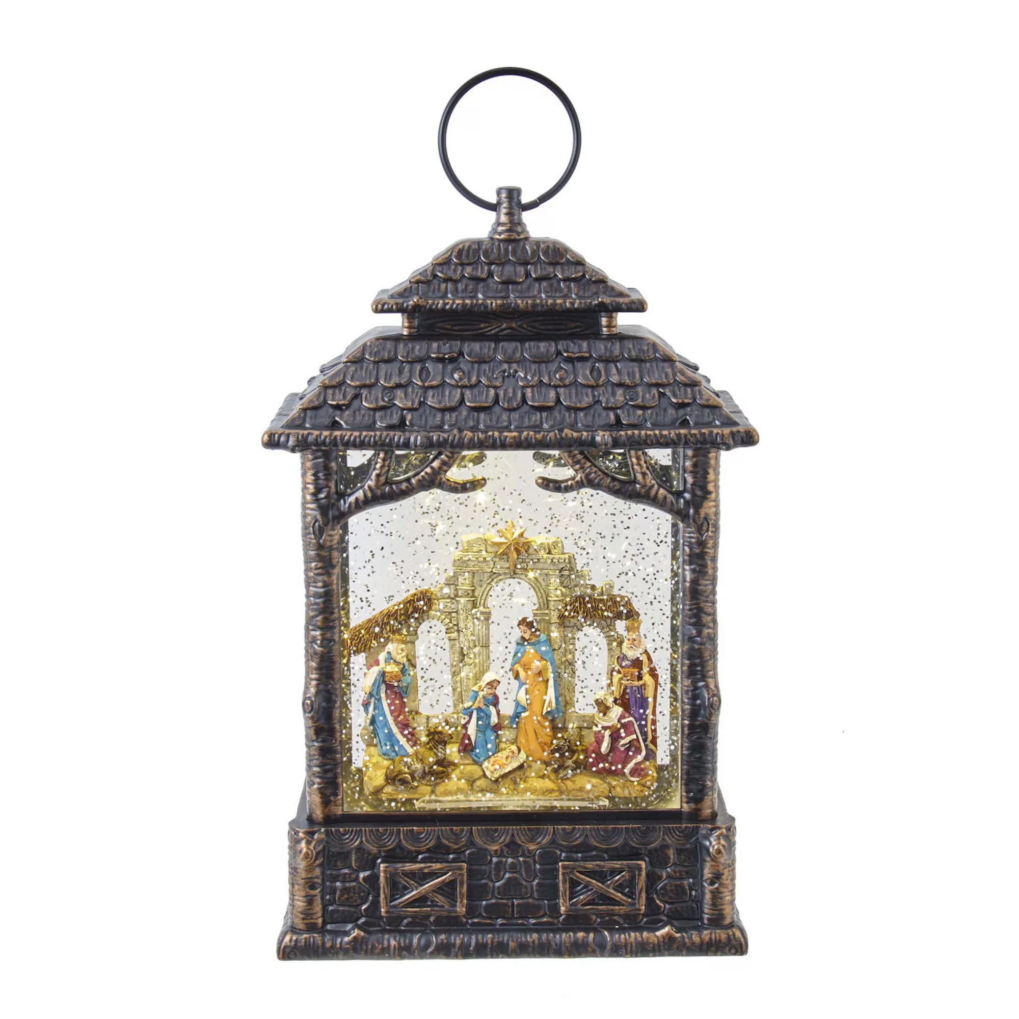 Kurt Adler LED Nativity Scene Water Snow Globe Lantern Table Decor | Kohl's