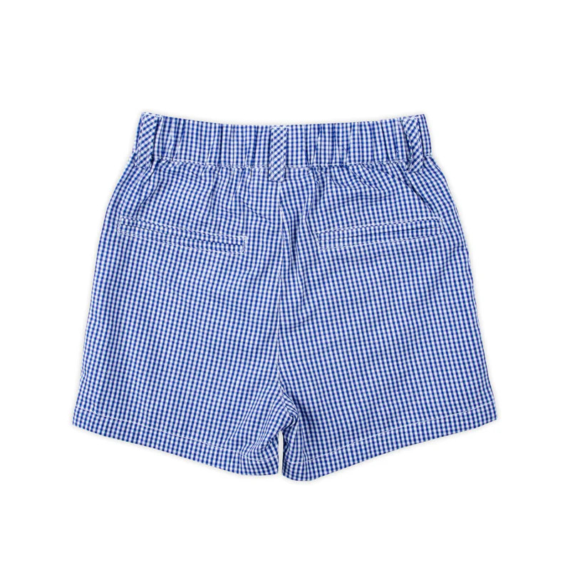 Gingham Standard Shorts Navy | Classic Whimsy