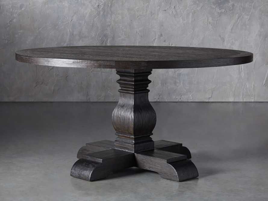 Kensington 60"" Round Dining Table in Dark Ebony | Arhaus