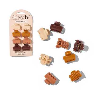 Kitsch Recycled Plastic Mini Cloud Claw Clips Set - Sedona - 8ct | Target