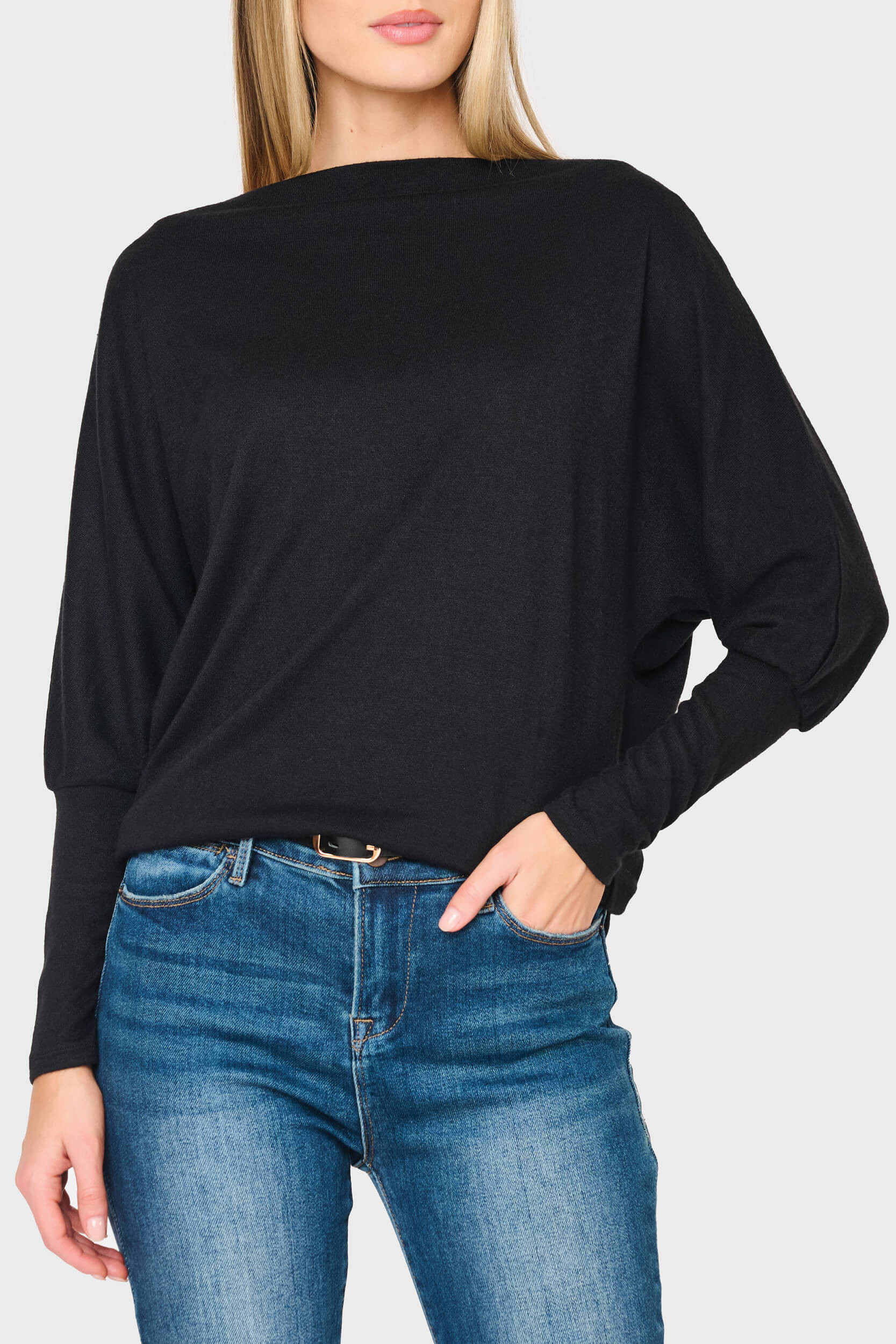 Slouchy Luxe Open Neck Sweater | Holiday Gift Sweater | Gibson