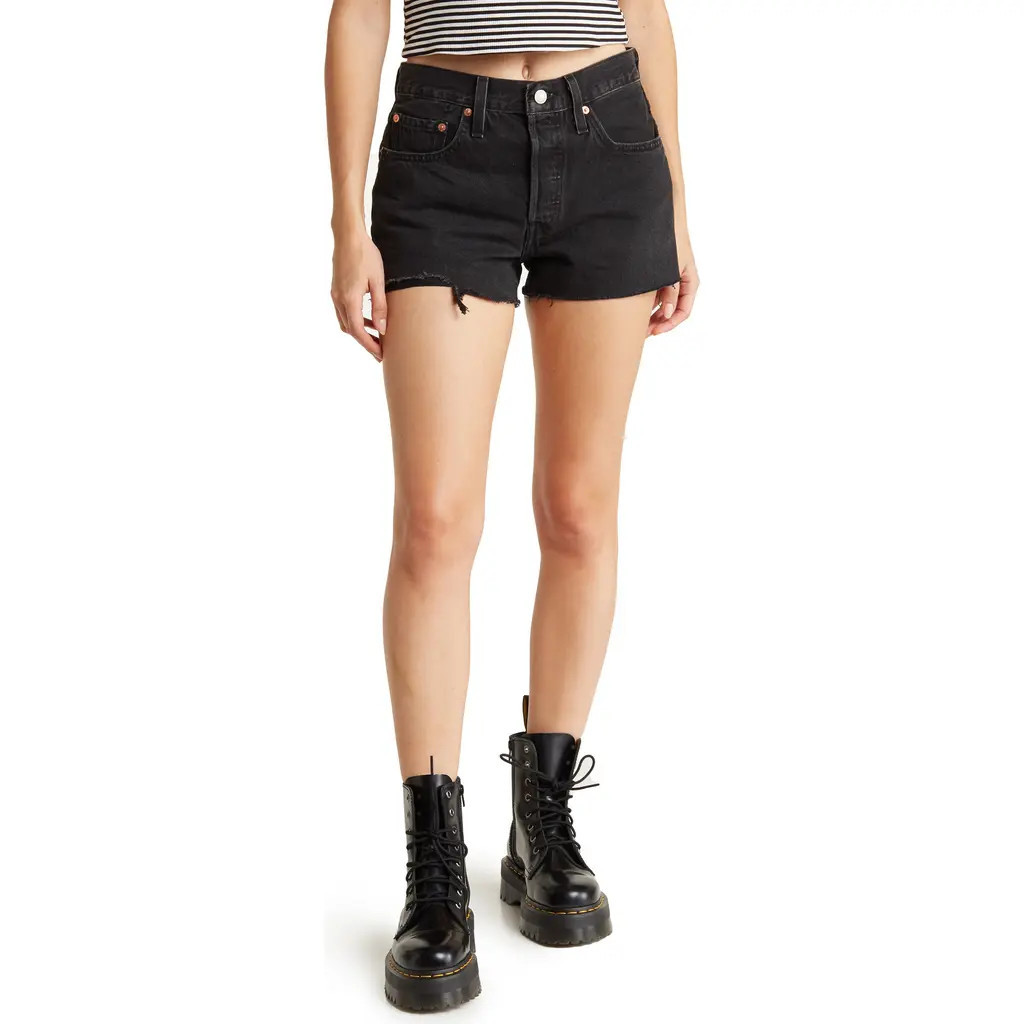 Levi's LEVIS 501 Original Cutoff Shorts in Lunar Black at Nordstrom Rack, Size 32 | Nordstrom Rack
