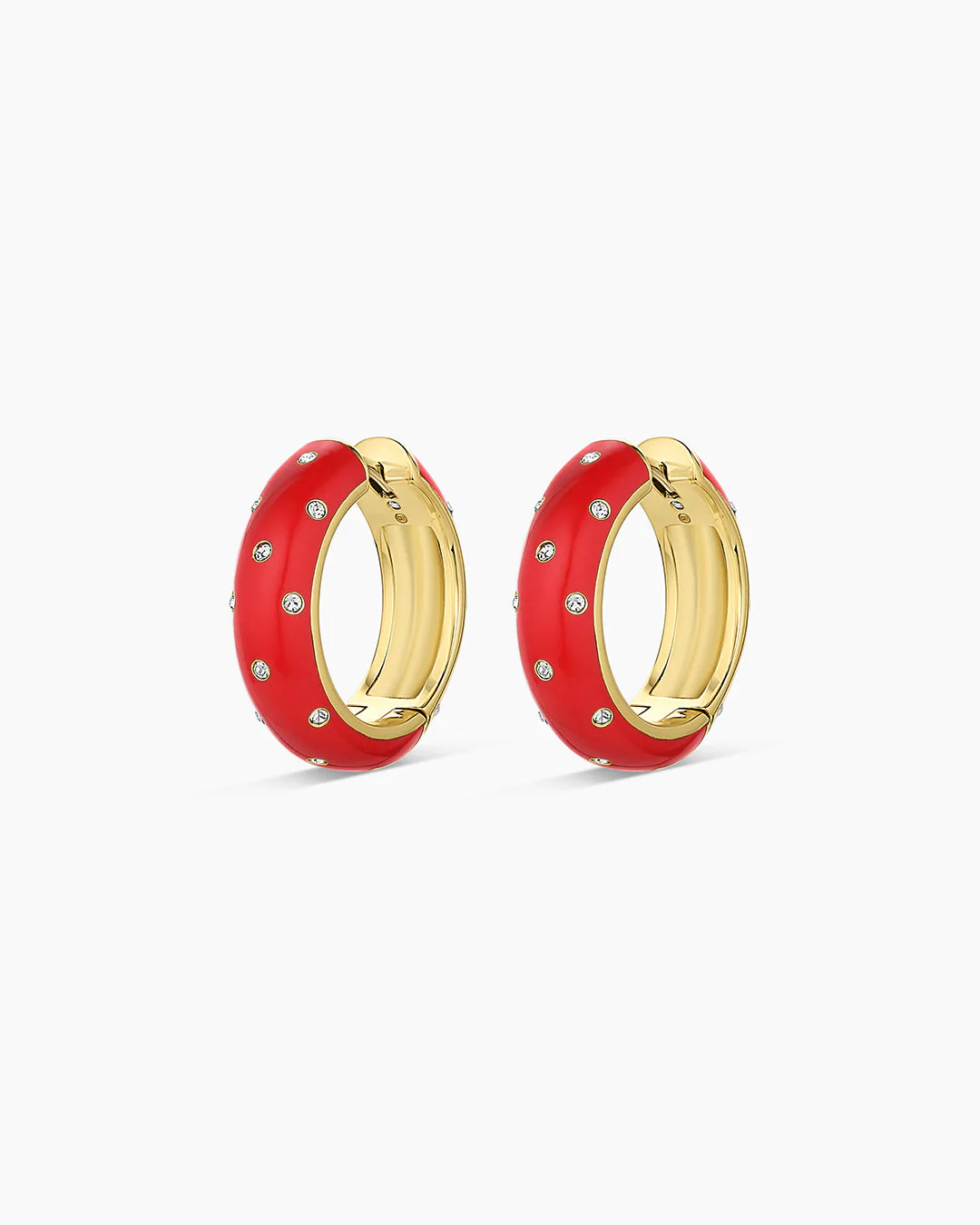 Noel Enamel Shimmer Hoops | Gorjana