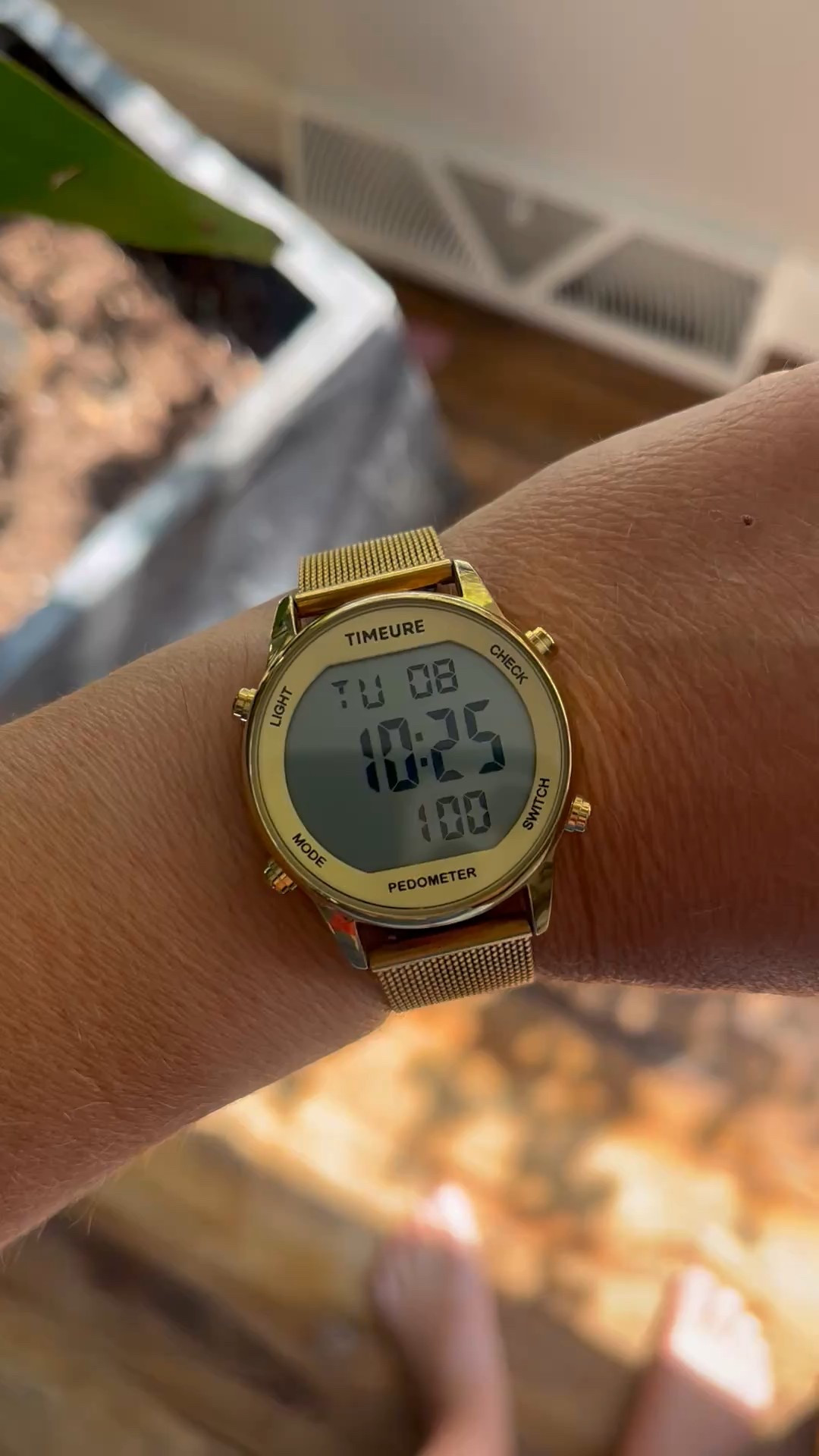 My favorite watch! It counts my steps, has a light, I don’t have to charge it, I can keep it on when I’m in the lake or the pool, it’s cute! 

Prime Day Deal! 