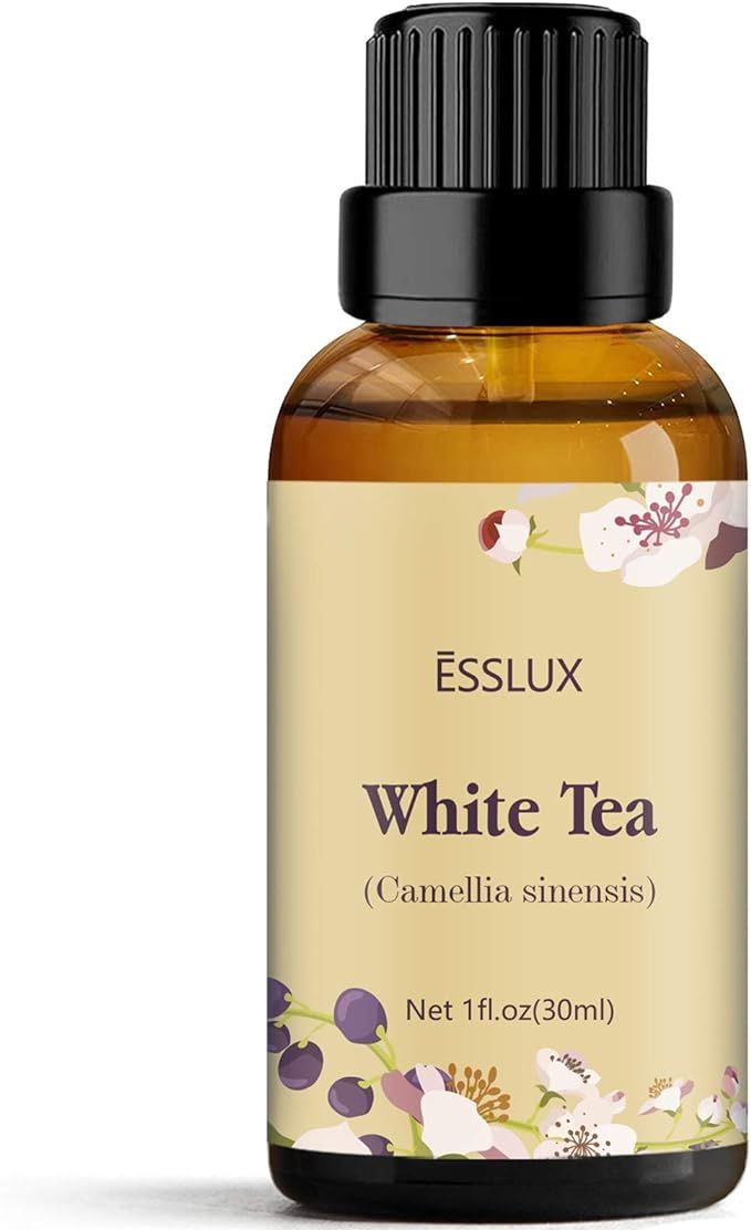 White Tea Essential Oil, ESSLUX Aromatherapy Essential Oils for Diffuser, Massage, Soap, Candle M... | Amazon (US)