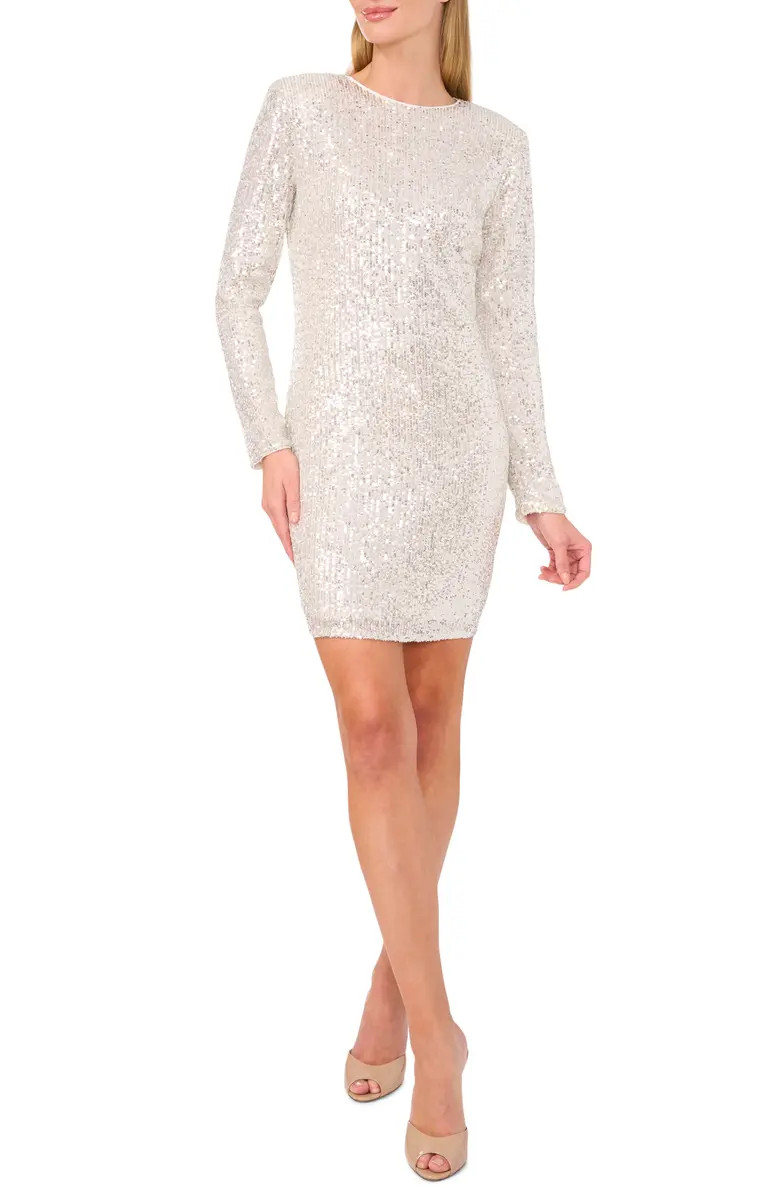 CeCe Sequin Long Sleeve Minidress | Nordstrom | Nordstrom