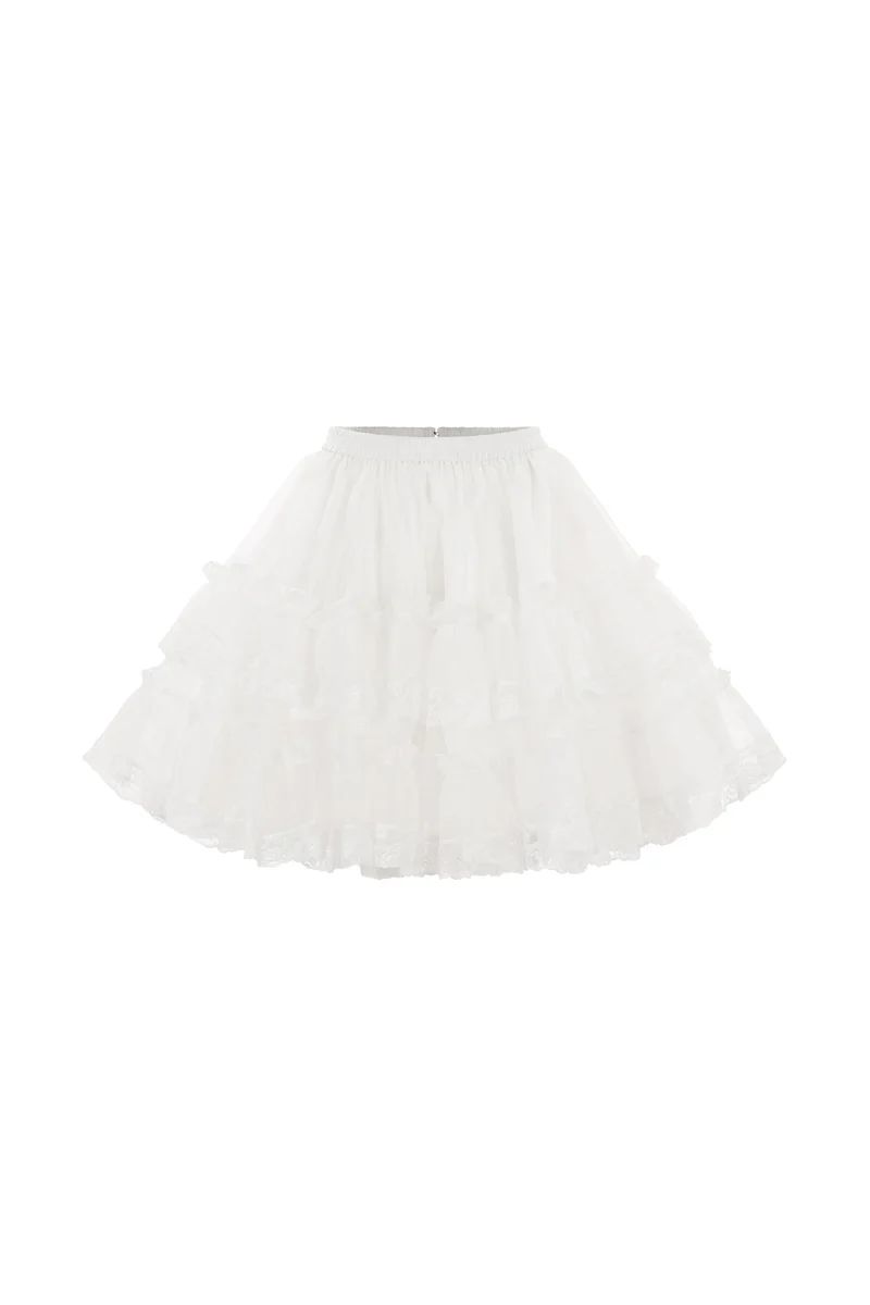 The Ivory Pannier Petticoat | Selkie Collection