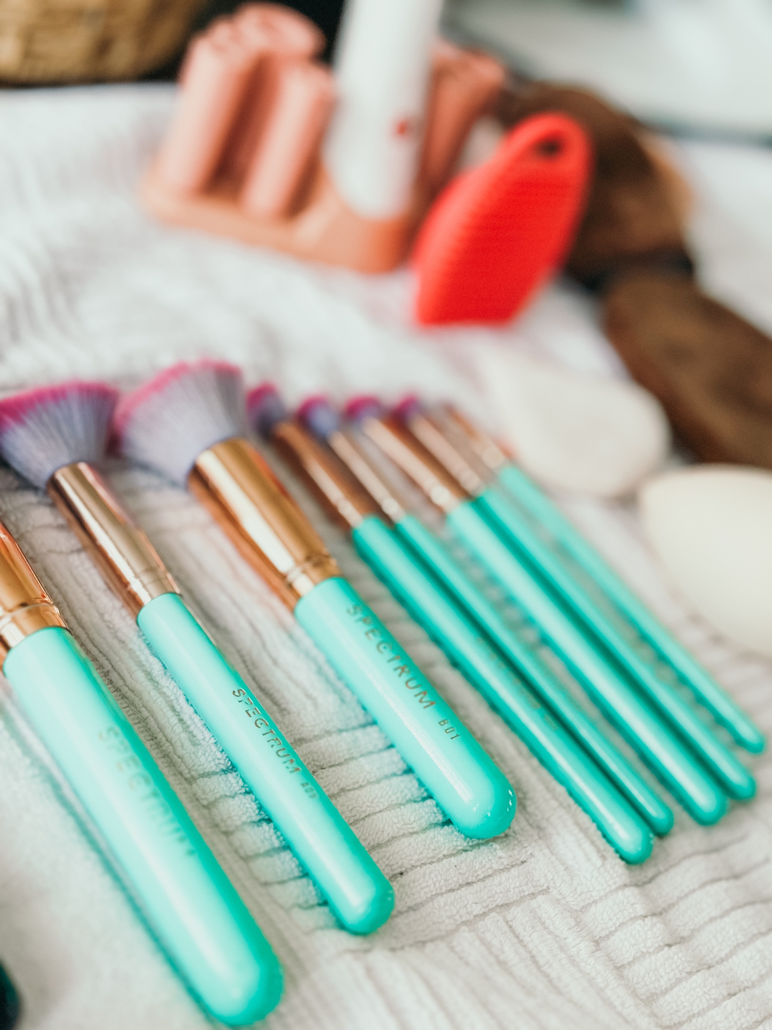 Reminder to wash your makeup brushes! 
1. Your skin will 100% thank you. *so much bacteria buildup- ugh…
2. Your brushes’ lifespan will increase significantly.
*I’ve had these Spectrum brushes for a v long time! They are totally worth the purchase! 
I’ve also added my cleaning tools and other makeup applicator must haves as well!

#LTKbeauty #LTKhome #LTKstyletip