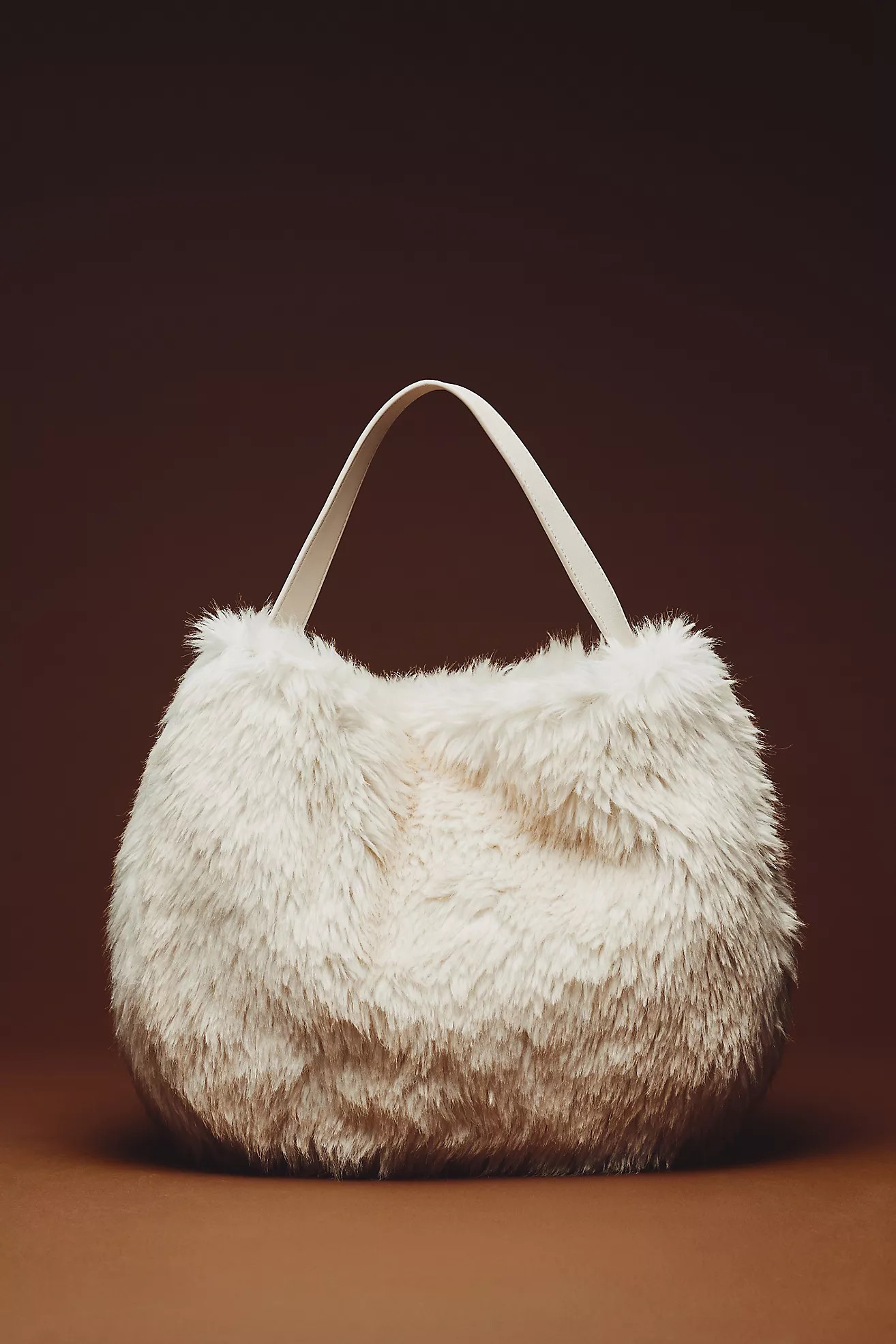 Faux Fur Slouchy Bucket Tote Bag | Anthropologie (US)