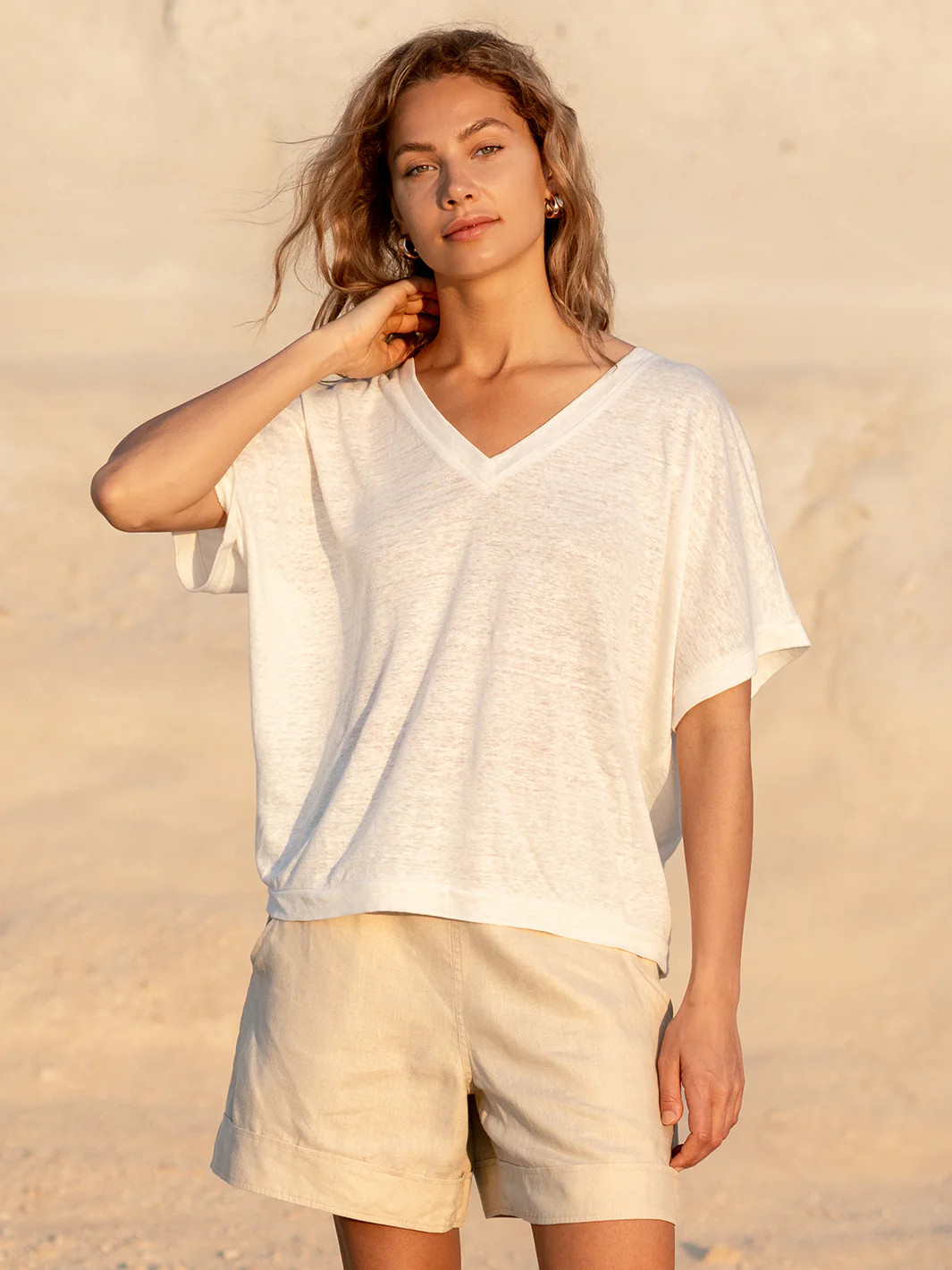Iris Jersey T-Shirt Coconut | Nomad the Label