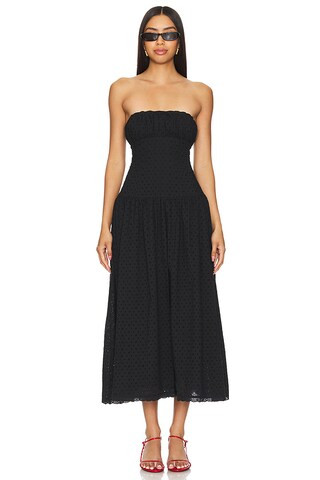 Tularosa Lizzie Midi Dress in Black from Revolve.com | Revolve Clothing (Global)