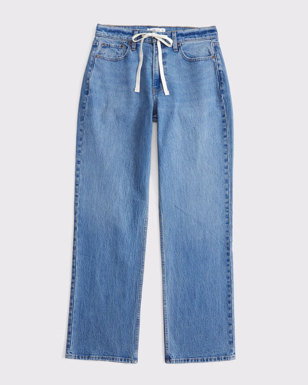 Curve Love Low Rise Baggy Jean | Abercrombie & Fitch (US)