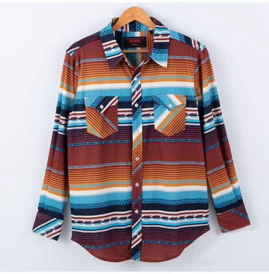 Rock & Roll Denim Sours Serape Shirt | Rod's Western Palace/ Country Grace
