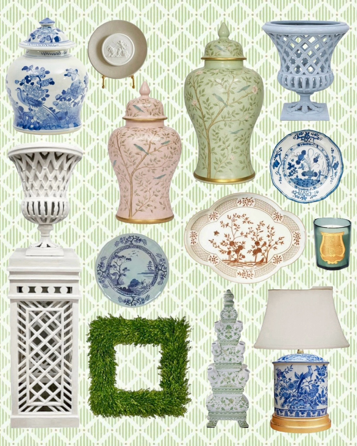 New summer arrivals and recent buys!💚 Beautiful chinoiserie ginger jars, Ginori inspired plates under $15 each, and gorgeous pedestal stand and urns for indoor or outdoor styling!

#LTKSeasonal #LTKSaleAlert #LTKHome