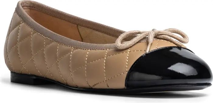 Belle Quilted Ballerina Flat (Women) | Nordstrom